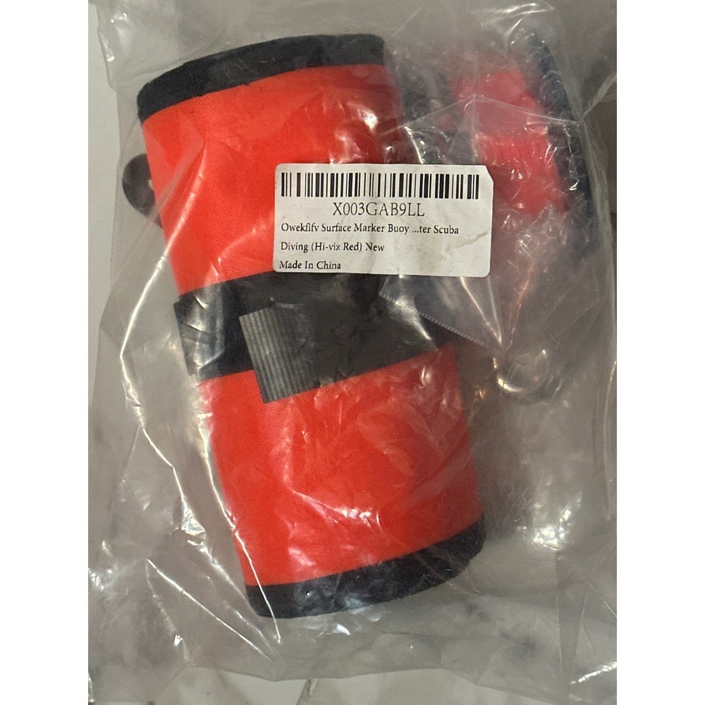 Hi-visibility red Surface Torpedo Buoy Orange W/LINE for Scuba Diving safety